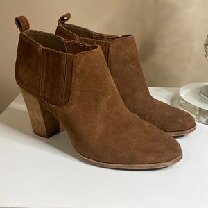 Michael Kors Brown Suede Ankle Booties